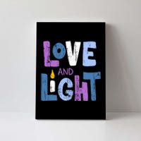 Love And Light Hanukkah Canvas