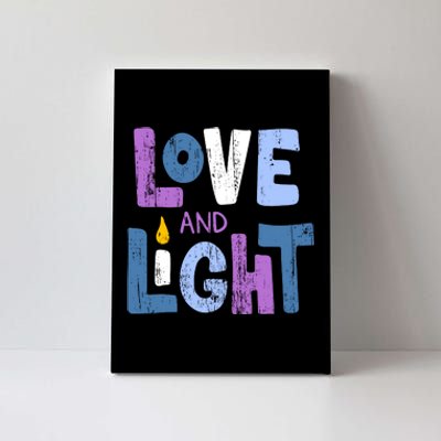 Love And Light Hanukkah Canvas