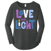 Love And Light Hanukkah Women's Perfect Tri Tunic Long Sleeve Shirt