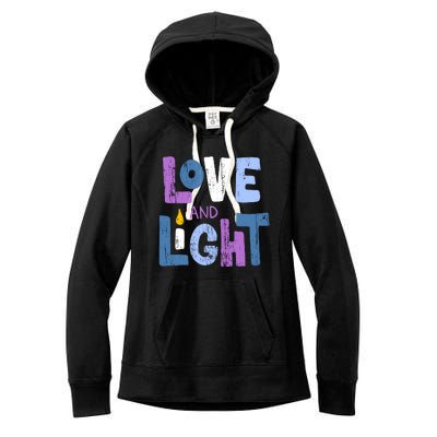 Love And Light Hanukkah Women's Fleece Hoodie