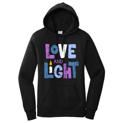 Love And Light Hanukkah Women's Pullover Hoodie