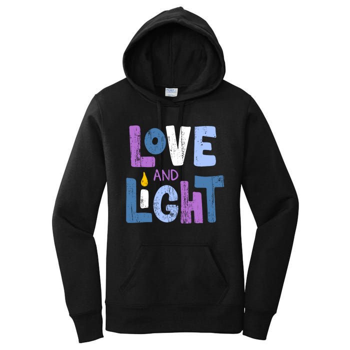 Love And Light Hanukkah Women's Pullover Hoodie