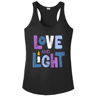 Love And Light Hanukkah Ladies PosiCharge Competitor Racerback Tank