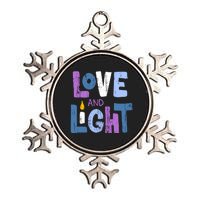 Love And Light Hanukkah Metallic Star Ornament