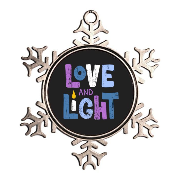 Love And Light Hanukkah Metallic Star Ornament