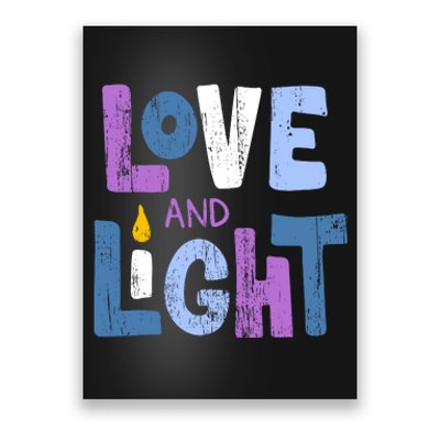 Love And Light Hanukkah Poster