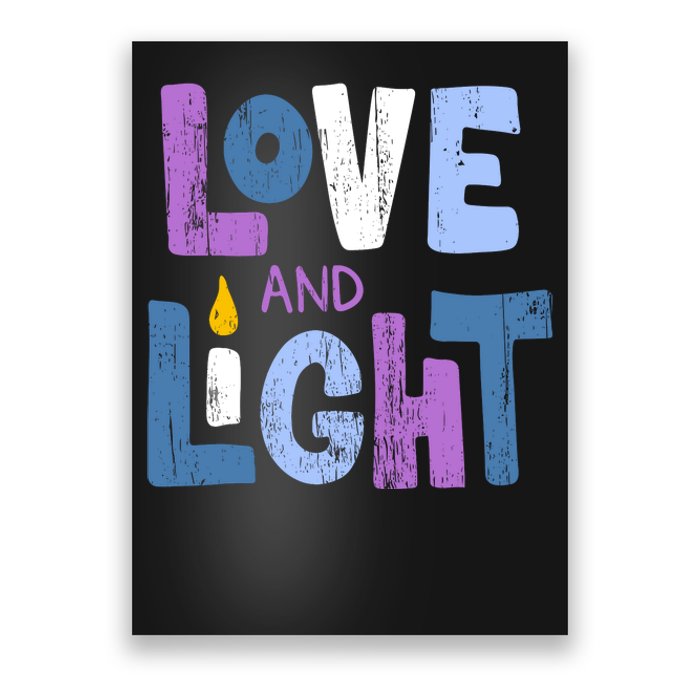 Love And Light Hanukkah Poster