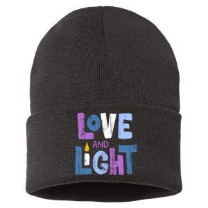 Love And Light Hanukkah Sustainable Knit Beanie