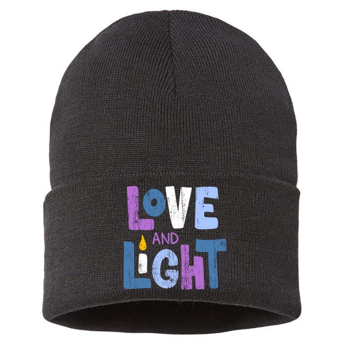 Love And Light Hanukkah Sustainable Knit Beanie