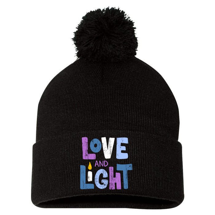 Love And Light Hanukkah Pom Pom 12in Knit Beanie