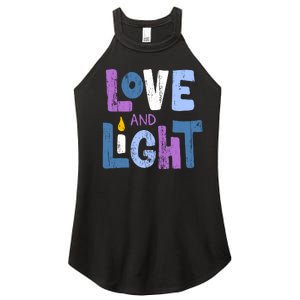 Love And Light Hanukkah Women's Perfect Tri Rocker Tank