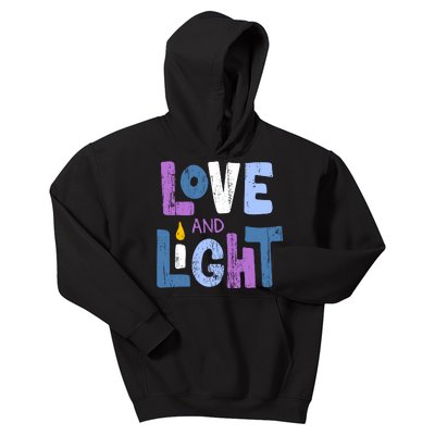 Love And Light Hanukkah Kids Hoodie