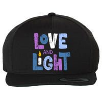 Love And Light Hanukkah Wool Snapback Cap