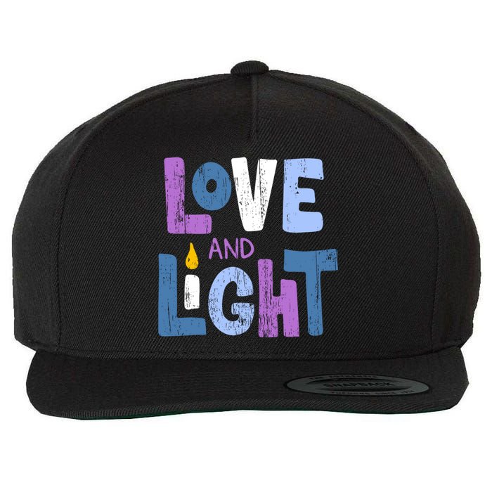 Love And Light Hanukkah Wool Snapback Cap