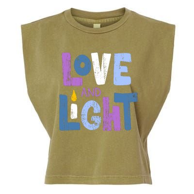 Love And Light Hanukkah Garment-Dyed Women's Muscle Tee