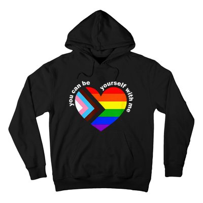 Lgbt Ally Lgbt Month You Ca.N Be Yourself Pride Hoodie