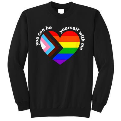 Lgbt Ally Lgbt Month You Ca.N Be Yourself Pride Sweatshirt