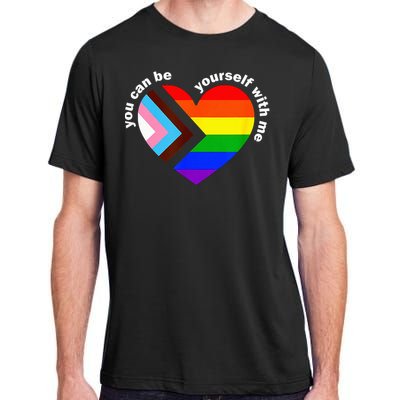 Lgbt Ally Lgbt Month You Ca.N Be Yourself Pride Adult ChromaSoft Performance T-Shirt