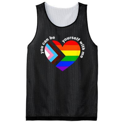 Lgbt Ally Lgbt Month You Ca.N Be Yourself Pride Mesh Reversible Basketball Jersey Tank