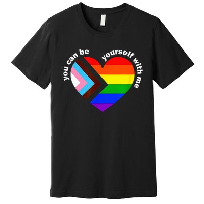 Lgbt Ally Lgbt Month You Ca.N Be Yourself Pride Premium T-Shirt