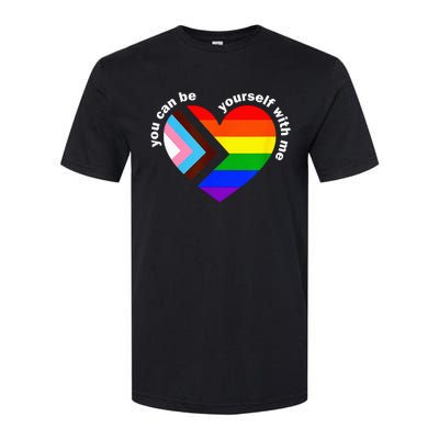 Lgbt Ally Lgbt Month You Ca.N Be Yourself Pride Softstyle CVC T-Shirt