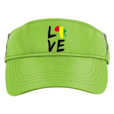 Love Africa Logo Adult Drive Performance Visor