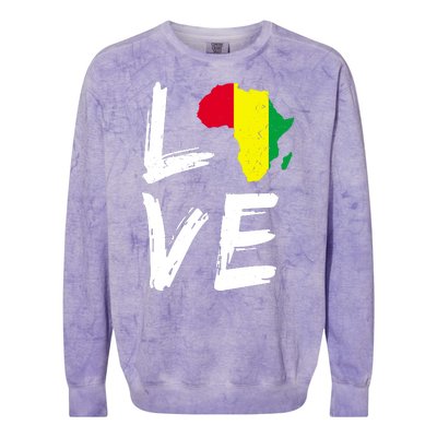 Love Africa Logo Colorblast Crewneck Sweatshirt