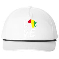 Love Africa Logo Snapback Five-Panel Rope Hat