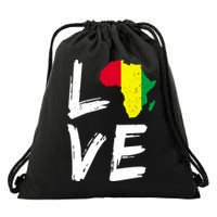 Love Africa Logo Drawstring Bag