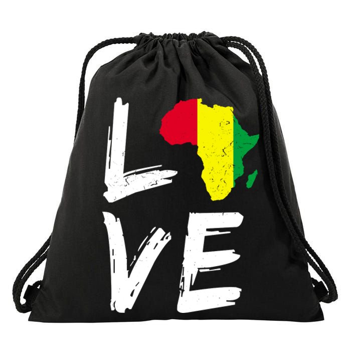 Love Africa Logo Drawstring Bag