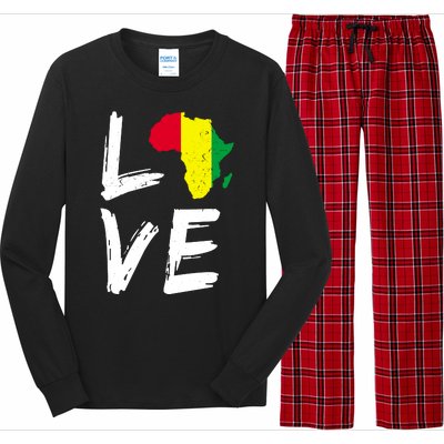 Love Africa Logo Long Sleeve Pajama Set