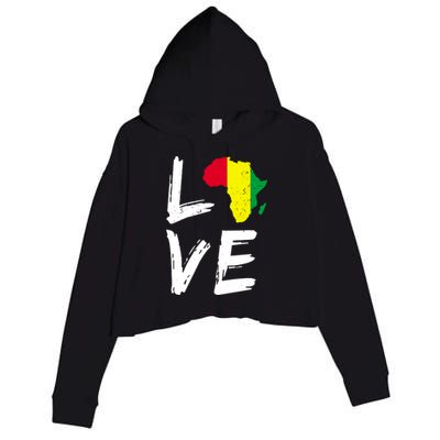 Love Africa Logo Crop Fleece Hoodie