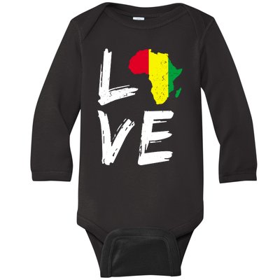 Love Africa Logo Baby Long Sleeve Bodysuit