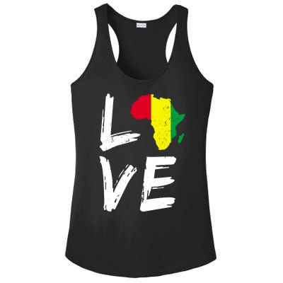 Love Africa Logo Ladies PosiCharge Competitor Racerback Tank