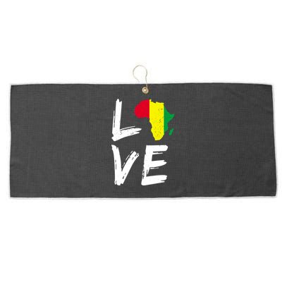 Love Africa Logo Large Microfiber Waffle Golf Towel