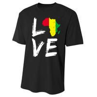 Love Africa Logo Performance Sprint T-Shirt