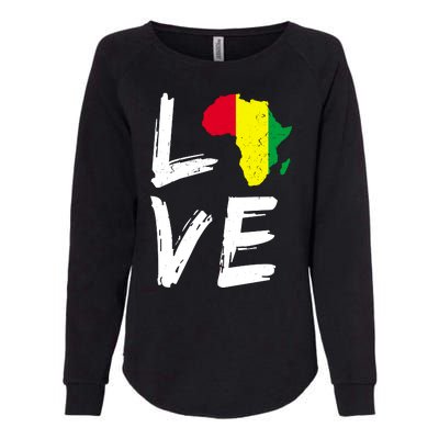 Love Africa Logo Womens California Wash Sweatshirt