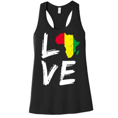 Love Africa Logo Women's Racerback Tank