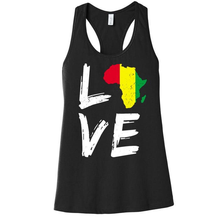 Love Africa Logo Women's Racerback Tank