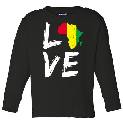 Love Africa Logo Toddler Long Sleeve Shirt