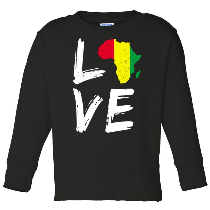 Love Africa Logo Toddler Long Sleeve Shirt