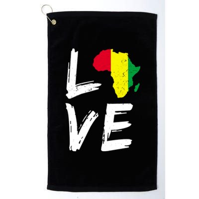 Love Africa Logo Platinum Collection Golf Towel