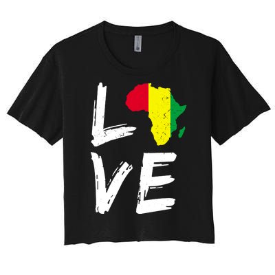 Love Africa Logo Women's Crop Top Tee