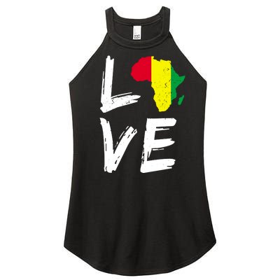 Love Africa Logo Women's Perfect Tri Rocker Tank