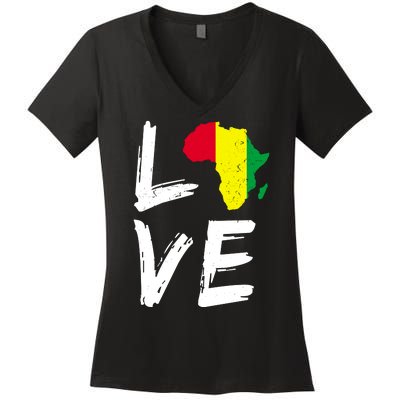 Love Africa Logo Women's V-Neck T-Shirt