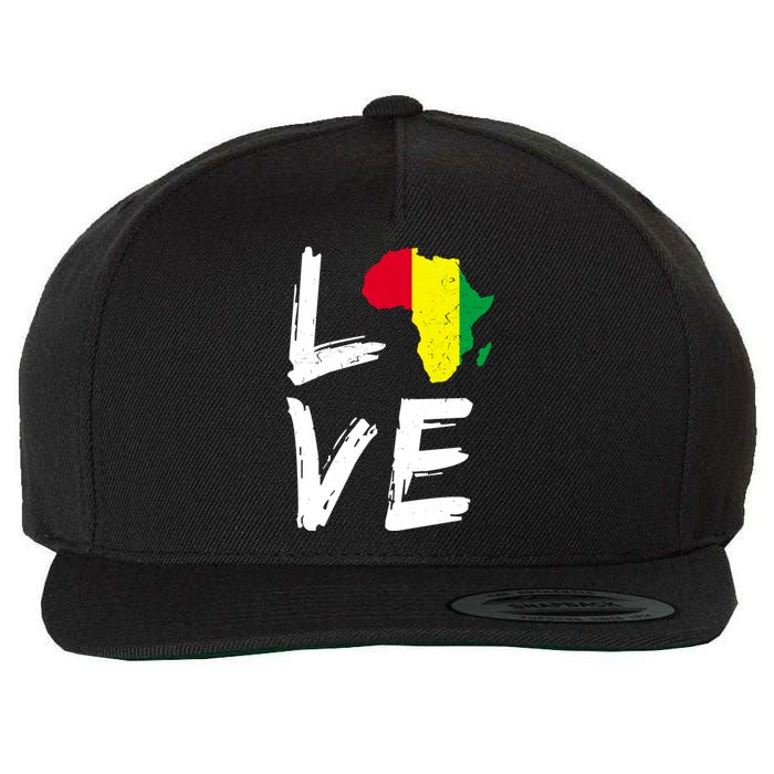 Love Africa Logo Wool Snapback Cap