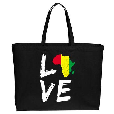 Love Africa Logo Cotton Canvas Jumbo Tote