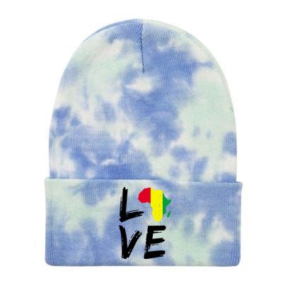 Love Africa Logo Tie Dye 12in Knit Beanie