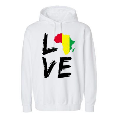 Love Africa Logo Garment-Dyed Fleece Hoodie