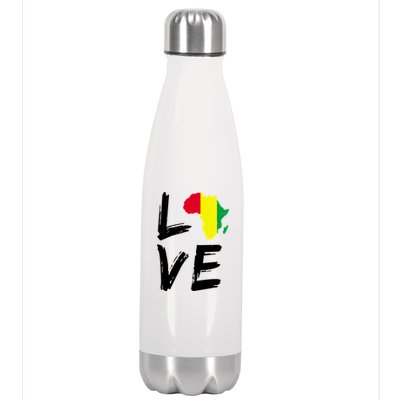 Love Africa Logo Stainless Steel Insulated Water Bottle